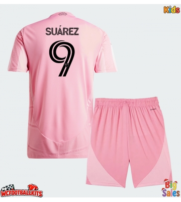 Inter Miami Luis Suarez #9 Replica Home Stadium Kit for Kids 2026-27 Short Sleeve (+ pants)